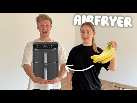 24h NUR aus HEIßLUFT-FRITTEUSE ESSEN🫢