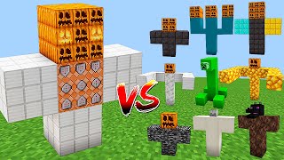 GOLEM DE HIERRO ALFA MUTANTE contra todos los jefes de Minecraft - Batalla de mods video