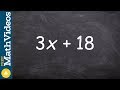 Factoring Out the Greatest Common Factor (GCF)