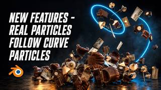 New feature    real particles following a curve
