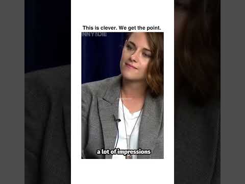 Kristen Stewart and Jesse Eisenberg in an awkward interview.