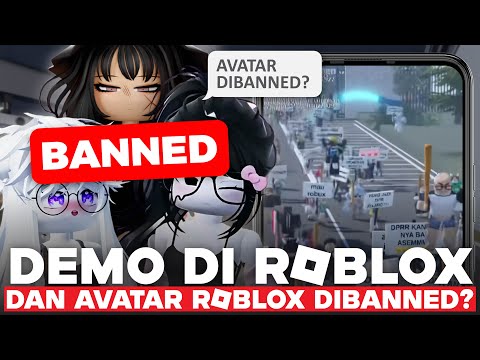 DEMO DI ROBLOX?? SAMPAI BANYAK AKUN ROBLOX DI BANNED GARA" AVATAR & OUTFITNYA?