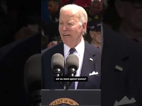Biden warns about threat to democracy in D-Day speech