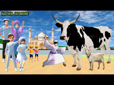 Yuta Mio Atom Atam Beli Kambing Kurban | Kak Sakura Beli Sapi Kurban Raksasa. Sapinya Mengamuk.😱