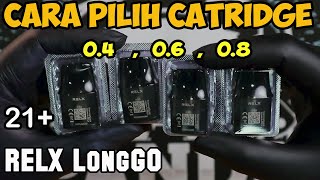 CARA PILIH RESISTANCE CATRIDGE RELX LONGGO
