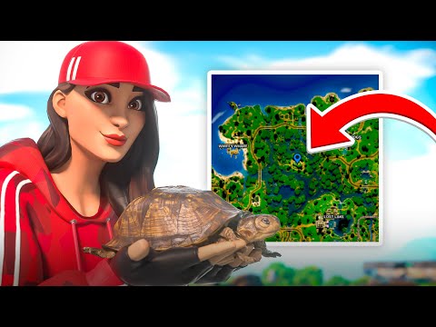 FAIRE TOP 1 QU'AVEC la TORTUE GÉANTE sur FORTNITE ! 🐢