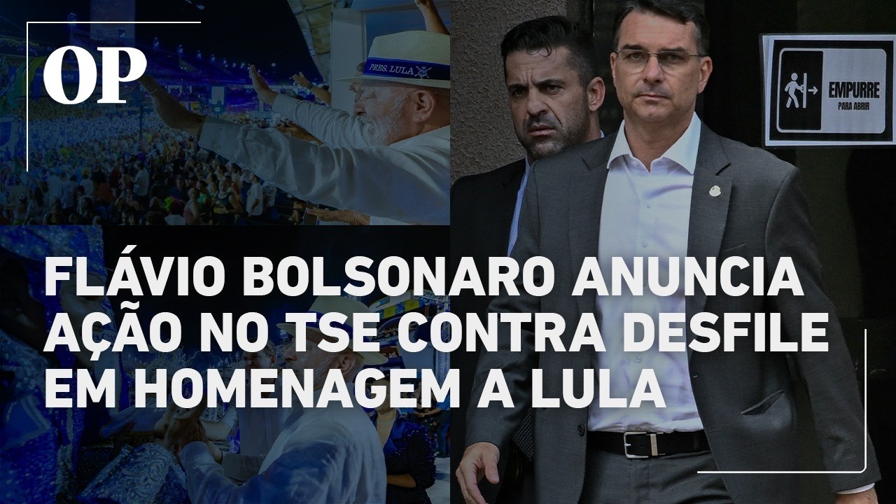 Flávio Bolsonaro diz que ação contra ‘crimes do PT na Sapucaí’ será protocolada no TSE