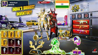 🥵 OMG !! INDIA'S MOST CHEAPEST INVENTORY IN BGMI ? @MrCyberSquad69 1ST ID INVENTORY TOUR IN BGMI