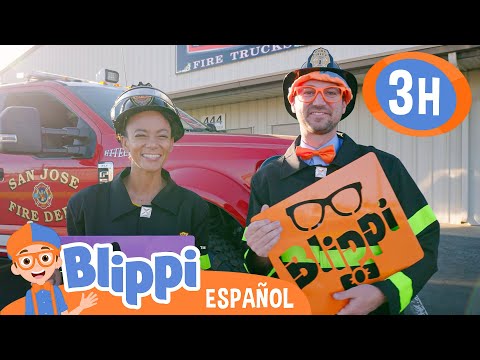 Blippi y Meekah visitan la estación de Bomberos 🚒 | Blippi Español | Videos educativos para niños