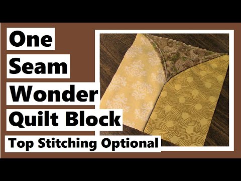 One Seam Wonder Quilt Block Tutorial