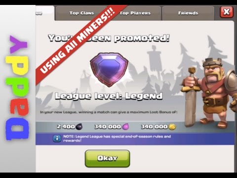 Clash Of Clans  | Road to LEGENDS | #ClashofClans how to use Miner attacks