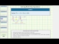 Solving Linear Equations Steps