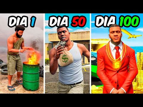 SOBREVIVÍ 100 DÍAS como POBRE en GTA 5