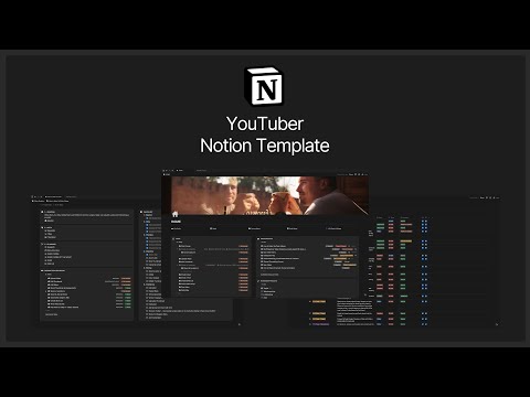 How to Use My YouTube Notion Template