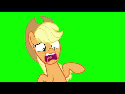 Applejack Yells - Green Screen Ponies