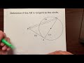 Pythagorean Theorem and Tangents