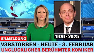 1 Legende starb am 3. Februar: Das Unglück des berühmten Komikers