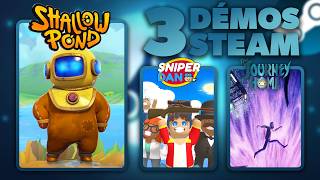On teste 3 DÉMOS sur Steam