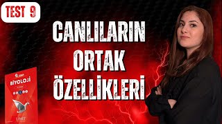 9) CANLILARIN ORTAK ÖZELLİKLERİ 3 - TEST 9 | Limit Yayınları 9. Sınıf Soru Bankası (DETAYLI ÇÖZÜM)