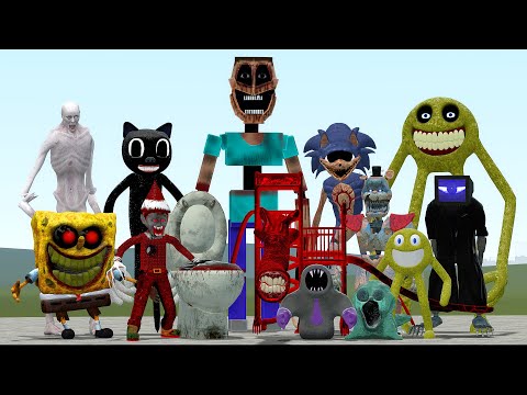 NEW HORROR STEVE MINECRAFT VS INNYUME SMILEY VS EXTRA SLIDE NIGHTMARE VS CARTOON CAT AND OTHER!!