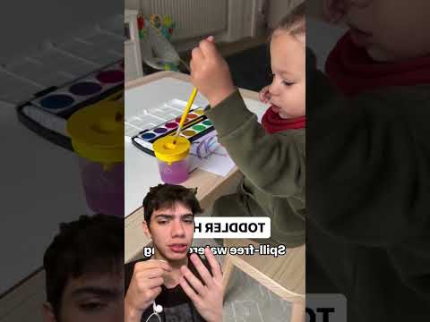 Como evitar a bagunça de tinta com crianças #tinta #familia #dicas