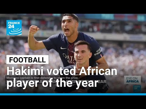 YouTube video thumbnail: Football: Hakimi Voted African Player of the Year