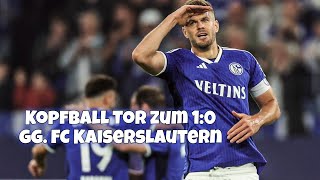 Terodde Kopfball Tor zum 1:0 gg. Kaiserslautern LIVE im Stadion! | 2.Bundesliga | S04 gg. FCK