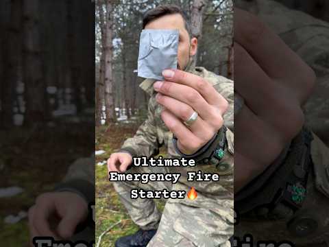 Ultimate Emergency Fire Starter for Survival Situations 🔥👌 #camping #ideas #lifehacks #survival