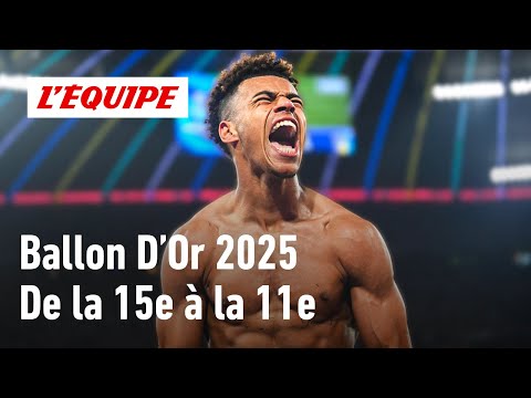 Ballon d'Or 2025 - Le classement de la 15e à la 11e place