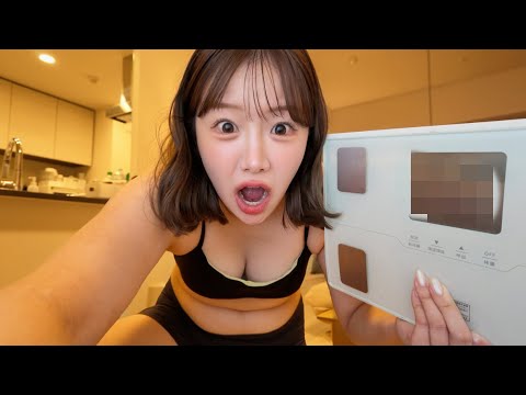 ダイエットやめた女が、数ヶ月ぶりの体重測定