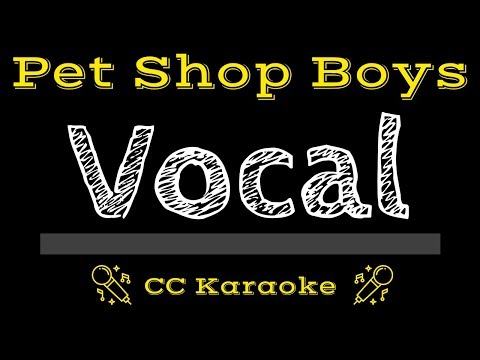 Pet Shop Boys • Vocal (CC) [Karaoke Instrumental Lyrics]