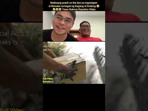 Prank on the box surprise na napasigaw si Bemaks sa kagat ng Kagang ni Dodong???Team Buknoy Reaction