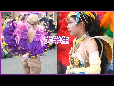 4K 大学生サンバ ウニアン カーニバル パレード 大学生 たたら祭り 2024 Samba Japanese 川口 日本の祭り