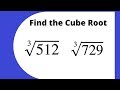 Cube Root Calculation Using Factor Trees