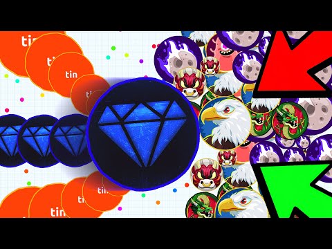 FANIX.IO NOOB TEAMS VS CRYSTAL & PROS IN THE NEW AGAR.IO!