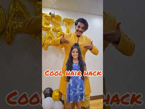 Found a new hair hack by dad for my daughter! @TwinBabyDiaries #shorts