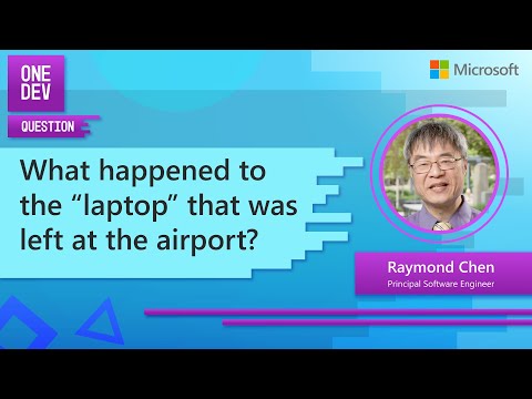 What happened to the laptop that was left at the airport?