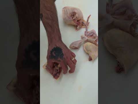 How to breakdown chicken #butcher #knifeskills #chickendishes #chicken