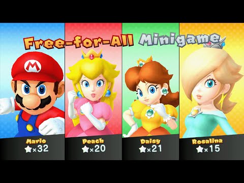 Mario Party 10 - Mario vs Peach vs Daisy vs Rosalina - Airship Central (Master Difficulty)