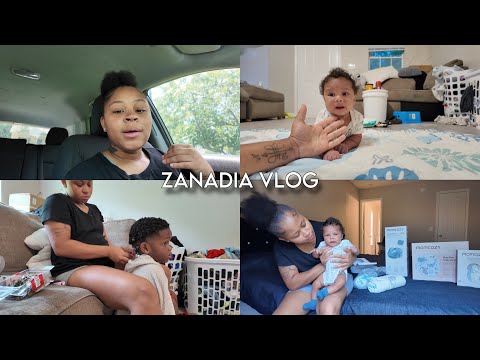 Zanadia vlog | idk what to do 🥺Life update … Havi gets starter locs , mom cozy haul !