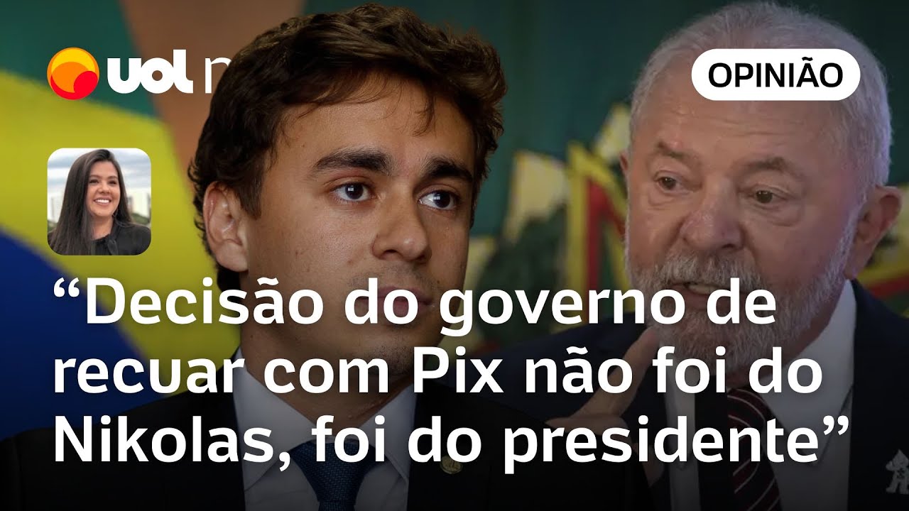 Lula recuou na decisão do Pix por sua própria decisão não foi o Nikolas | Carla Araújo
