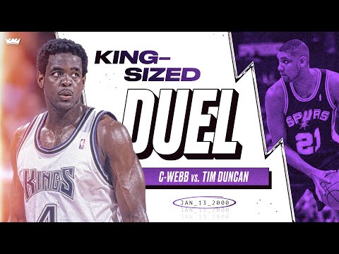 Kings-Sized Duel: Chris Webber vs. Tim Duncan | Jan. 13, 2000 video clip