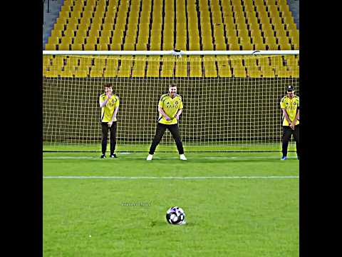 Ronaldo's hard shot on Mr Beast #football #ronaldo #mrbeast #viralvideo #foryou #fyp