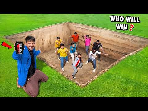 गड्ढे में फंस गए 😭 | जो नहीं निकला वो खाएगा Jolo Chips 🥵 Deep Hole Challenge