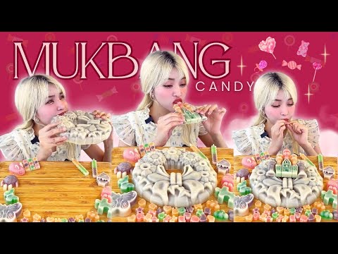 Tóc Vàng mukbang kẹo sáp