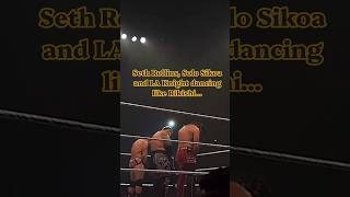 Seth Rollins, LA Knight and Solo Sikoa are dancing like Rikishi #wwe #sethrollins #shorts #trending