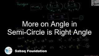 More on Angle in Semi-Circle is Right Angle