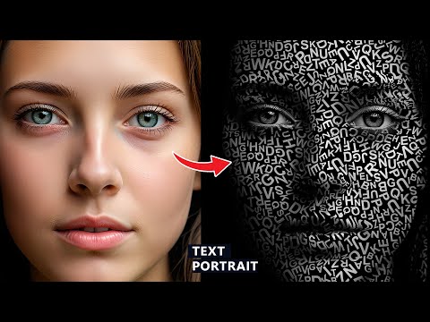 How to make Typo Portrait effect in Photoshop   Tutorial for beginners