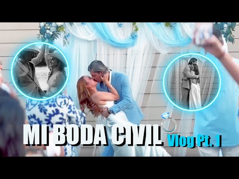 ME CASE!! VLOG DE MI BODA CIVIL (PARTE 1) 🩵🤍  EL DETRAS DE CAMARAS - Zamy Baumüller 💍👰🏼‍♀️🤵🏻‍♂️