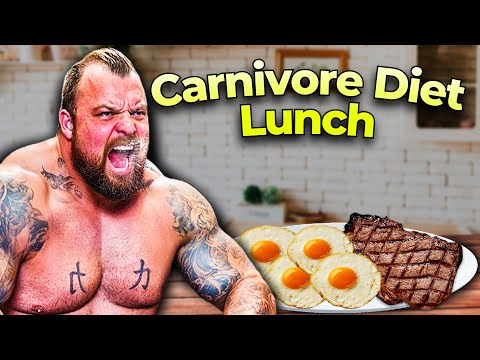 Eddie Hall Eats Carnivore Diet (Lunch)